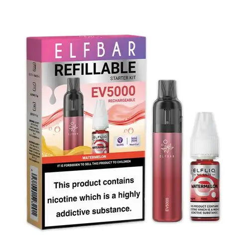 Elf Bar EV5000 Refillable Rechargeable Disposable Vape Kit